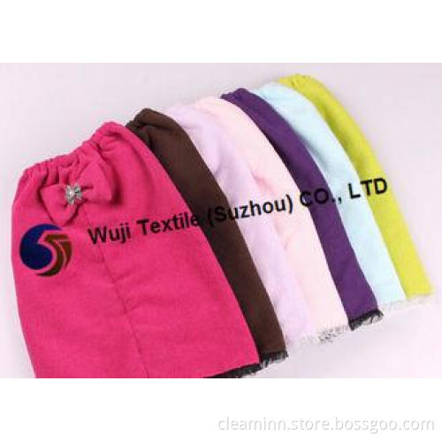 Durable 100% Polyester Microfiber Head Towel Wrap Solid Col